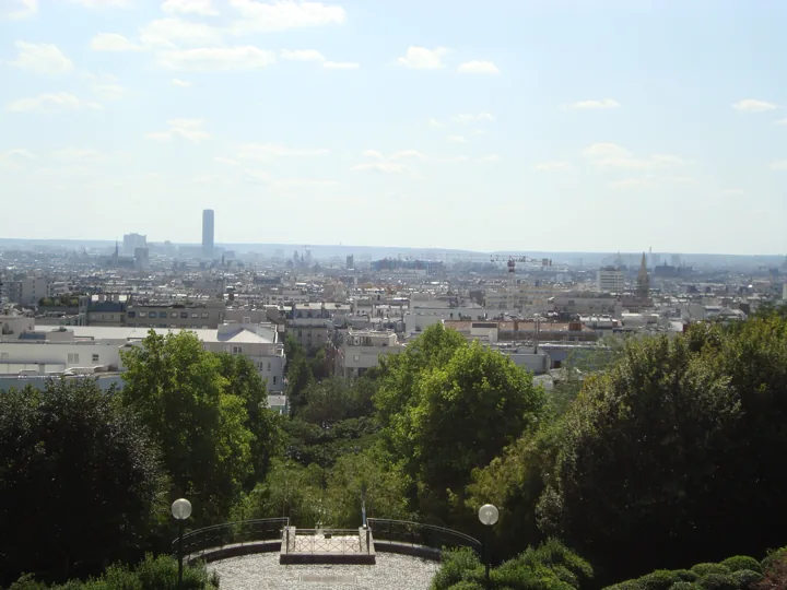 Vue depuis le parc de Belleville